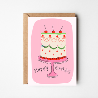 Happy Birthday Big Cake Card