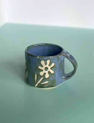 Blue Flower Mug