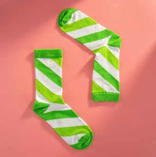 Make Them Green With Envy Striped Socks