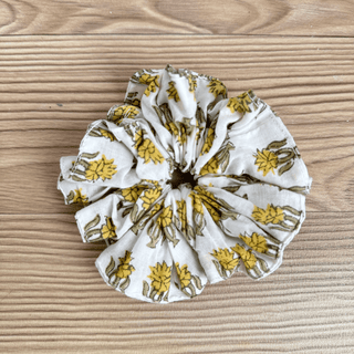 Block-Printed Hair Scrunchie
