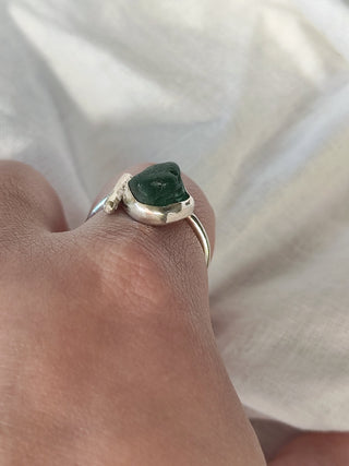 Sea Glass T-Ring Size V-X