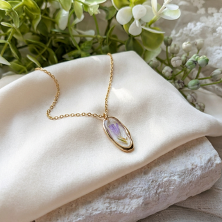 Sea Lavender Irregular Necklace