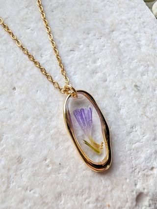 Sea Lavender Irregular Necklace
