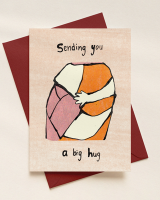 Sending You A Big Hug Greetings Card