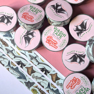 Sharks & Rays Washi Tape