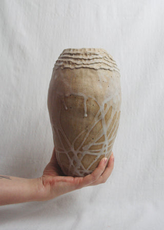 Short Textured Vase - Small - Sea Salt