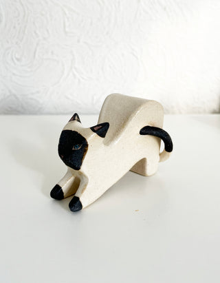 Stretching Cat Phone Holder Siamese