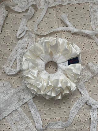 Snow White Silky Scrunchie