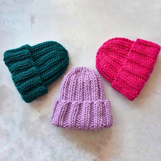 Knitted Hat - Solid Colour