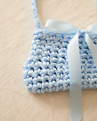 Something Blue Ribbon Bow Bag