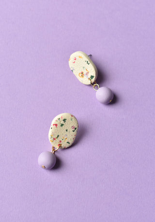 Speckled Oblong Earrings