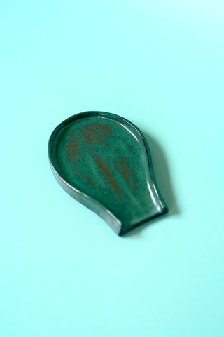 Dark Green Spoon Rest