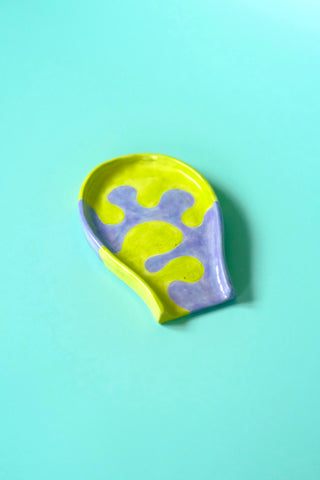 Lime & Lilac Camo Spoon Rest