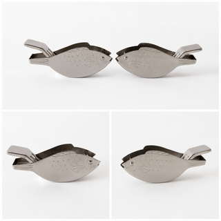 Stainless steel fish lemon squeezer