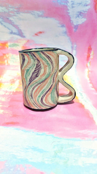 Stencil Wavy Mug