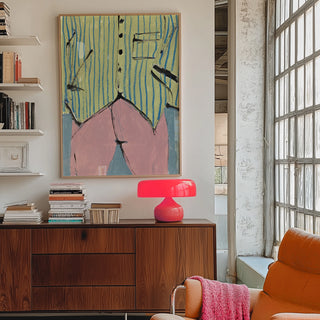 Striped Green Shirt Art Print