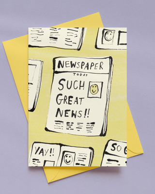 Such Great News! Greetings Card