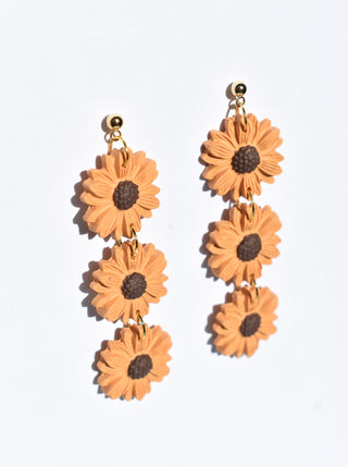 Sunflower Trio Earrings