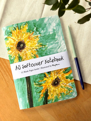 Sunflowers A5 Softcover Notebook
