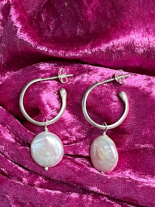 Supermoon Hoop Earrings