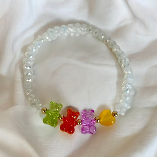 Sweet Gummy Bear Bracelet - Green/Orange/Purple