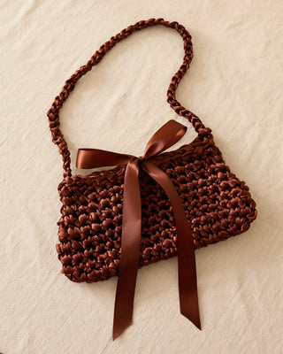 Sweet Like Chocolate Ribbon Bow Bag
