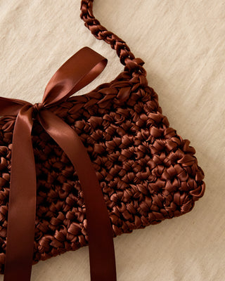 Sweet Like Chocolate Ribbon Bow Bag