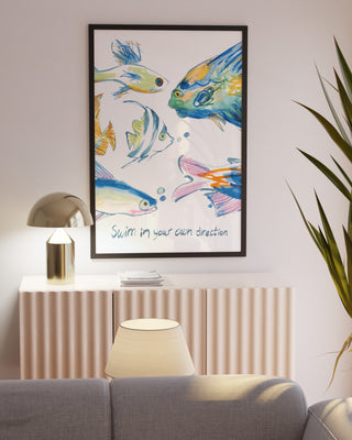 Swim In Your Own Direction Art Print