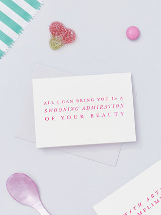 Swooning Admiration Mini Card