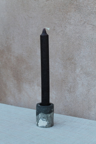 Waste Candlestick Holder - Black / Grey / White