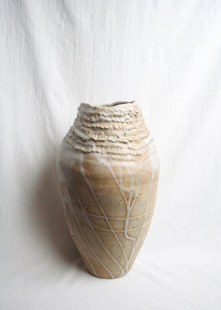 Tall Textured Vase - Large - Sea Salt