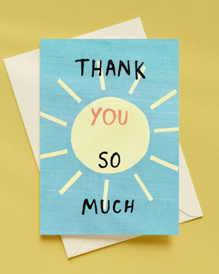 Thank You So Much Greetings Card