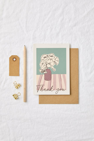 Thank you floral Card
