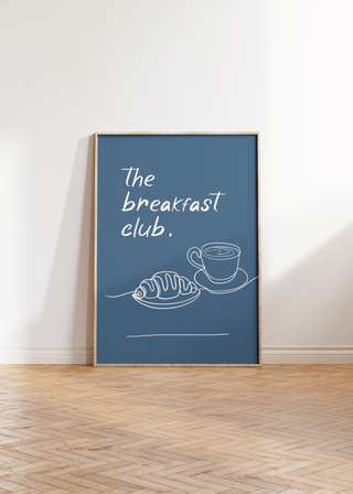 The Breakfast Club Wall Art Print (Blue)