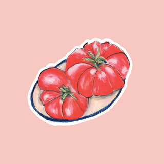 Illustrated Die Cut Sticker - Tomato