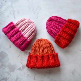 Knitted Hat - Two-Tone