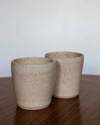 Angular Cup - Pepper glaze