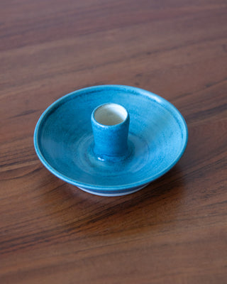 Candleholder - Teal glaze