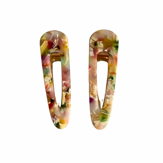Rainbow Crocodile Hair Clips