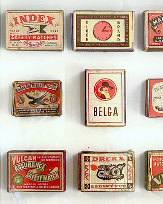 Vintage Matchbox Collage – "Belga"