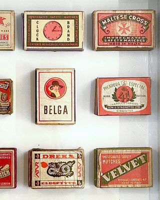Vintage Matchbox Collage – "Belga"