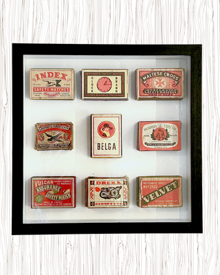 Vintage Matchbox Collage – "Belga"