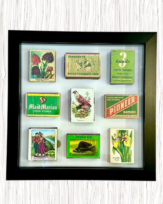 Vintage Matchbox Collage – "Green Light"