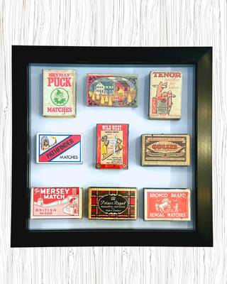 Vintage Matchbox Collage – "Wild West"