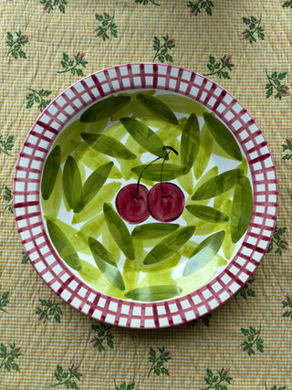 Vintage Portuguese cherry plate