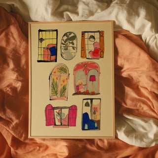 Vintage Windows Art Print