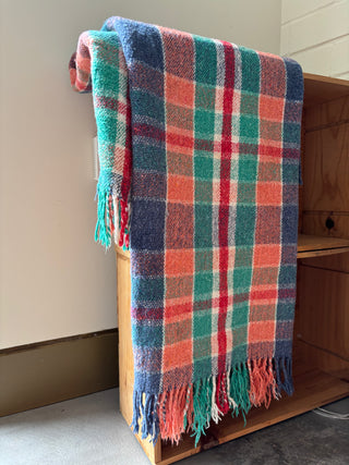 Vintage checked blanket