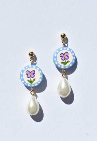 Viola Drop Earrings