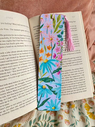 Watercolour Floral Bookmark