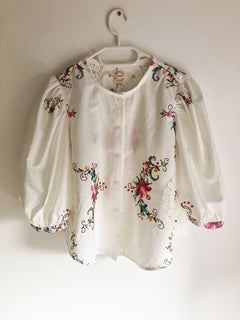 White Cross Stitch BLouse